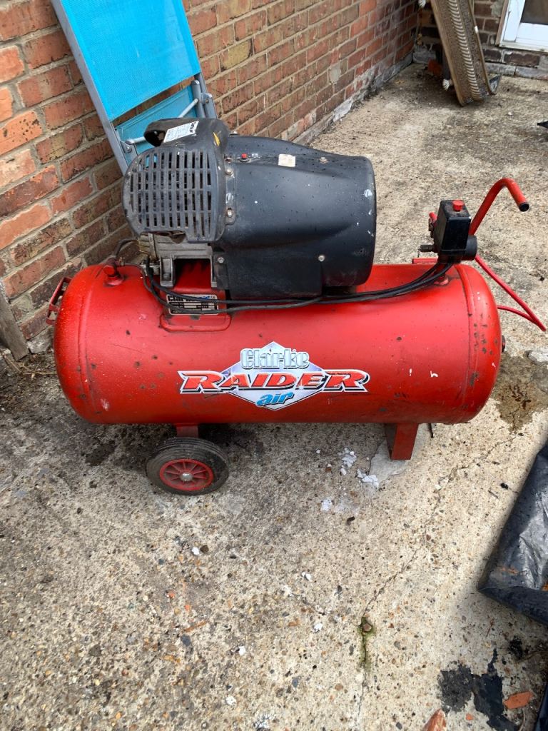 Red Air Compressor - Fair Condition