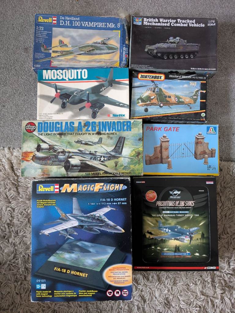 Revell Model Kits Bundle – Various Aircraft & Tank Models