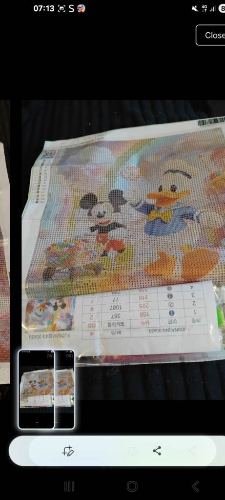 Donajd duck disney diamond art 