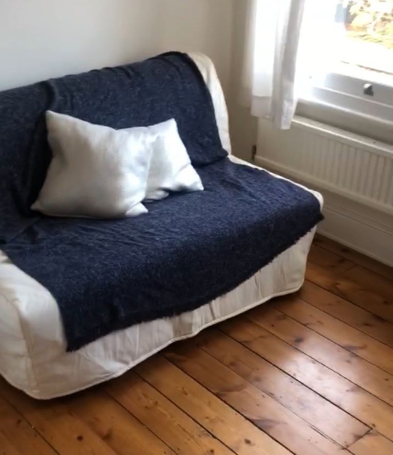 White Sofa Bed - Good Condition 