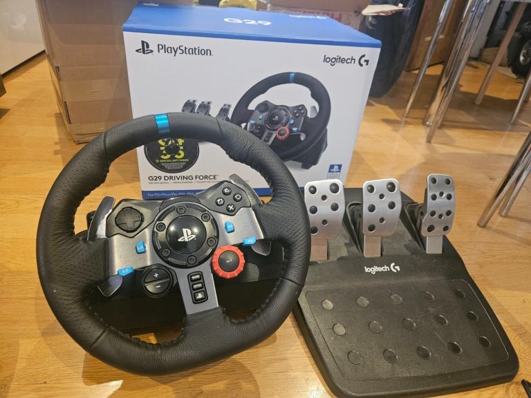 Logitech G29 Racing Steering Wheel and Pedals- Black (941000112)