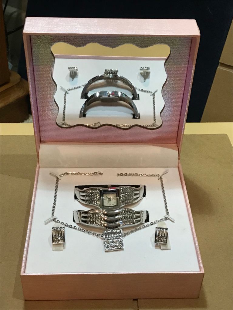 Philip Mercier Jewellery Set Boxed Watch Bracelet Necklace Earrings