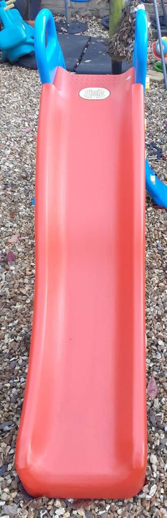 Childrens slide, with hosepipe adaptor to turn into water slide