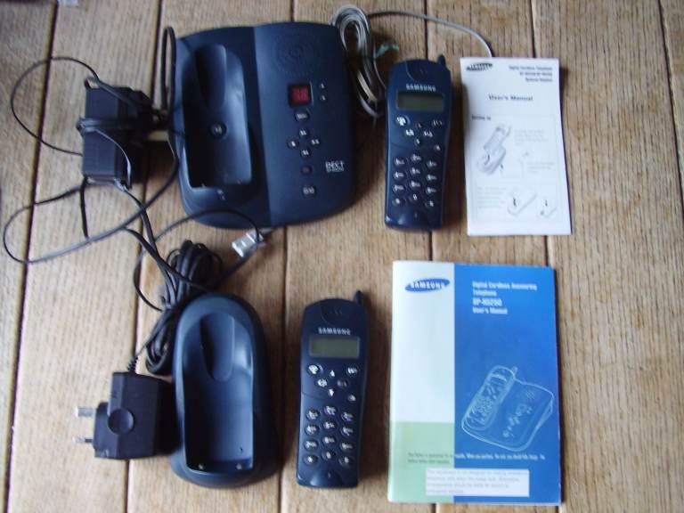 Samsung cordless answerphone with second handset - needs batteries