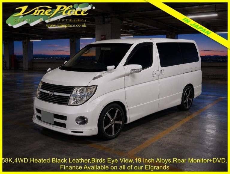 2008 Nissan Elgrand 3.5 4WD Highway StarBlack Leather Edition, Auto, 8 Seats, 53K Miles. MPV Petr...
