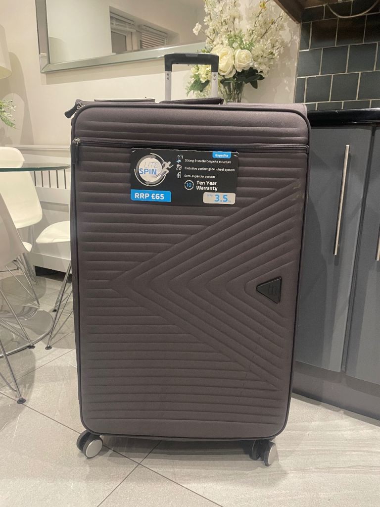 IT XL Luggage Lite Spin Suitcase - dark grey, Brand New with Tags