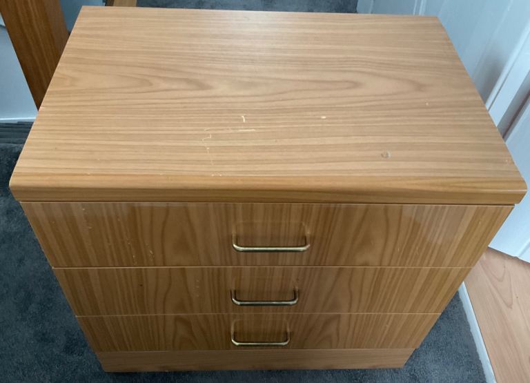 Wooden Chest of 3 Drawers