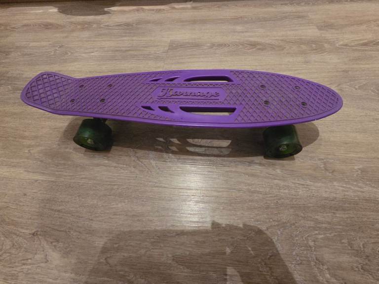 Purple skateboard