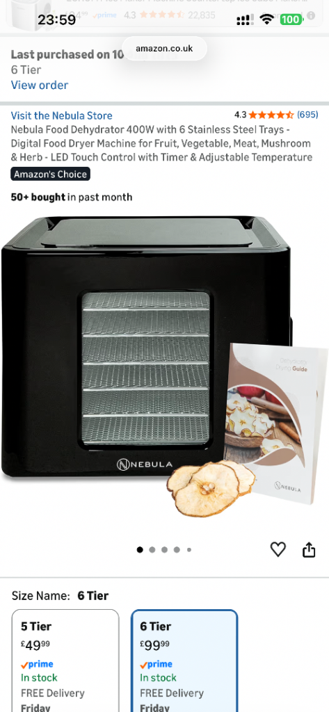 Food dehydrator 