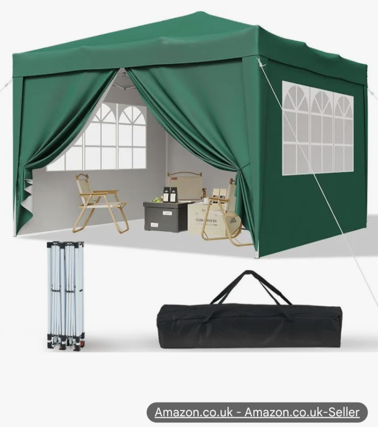 Green Outdoor Gazebo Tent with Carry Bag – Great for Garden or Events