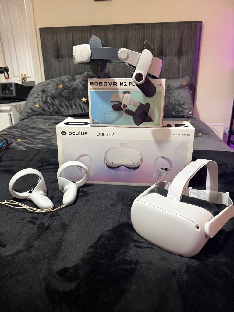 image for Oculus Meta Quest 2 64gb - VR Headset with extra head strap