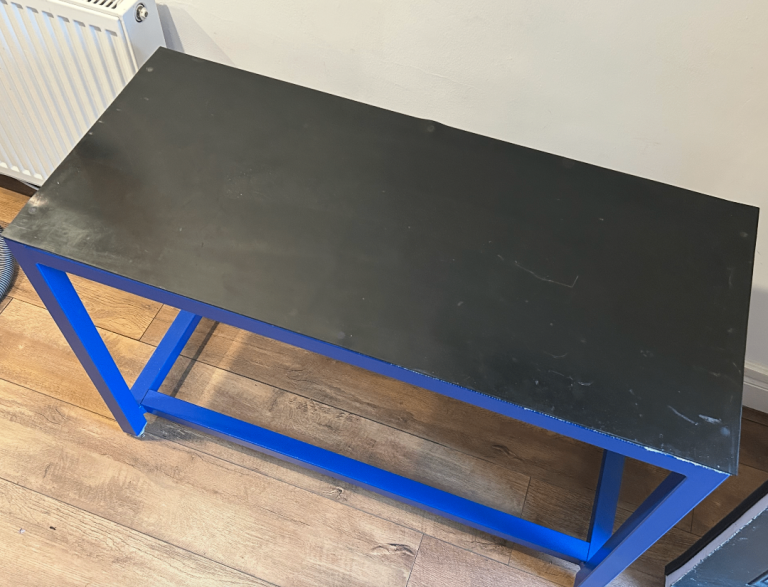 Benchmaster rubber topped workbench.