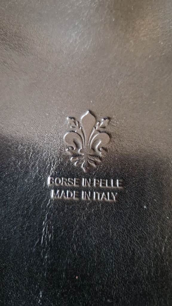 NEW Stylish Italian black zip and clip detail two side pockets leather backpack / laptop bag