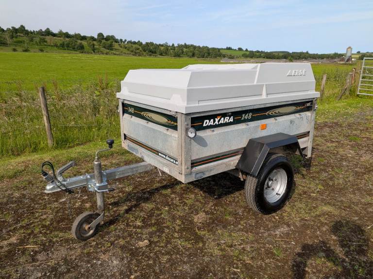 Daxara 148 Car Camping Trailer With ABS Hard Top Cover & Jockey Wheel
