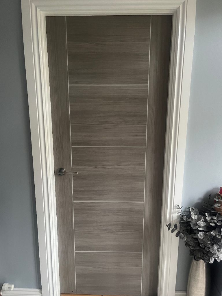 Grey laminate door