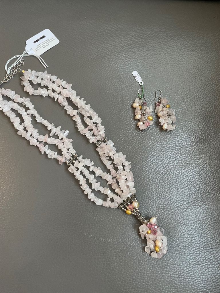 New: Hallmarked Necklace and Earrings set 