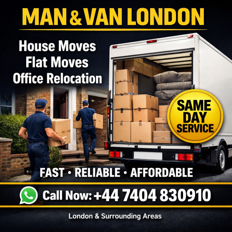 Man and Van Removals London | House Moves | Office Moves | Call Now