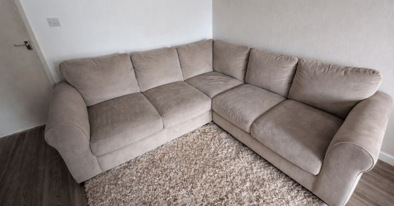 Argos Taylor sofa and matching footstool 