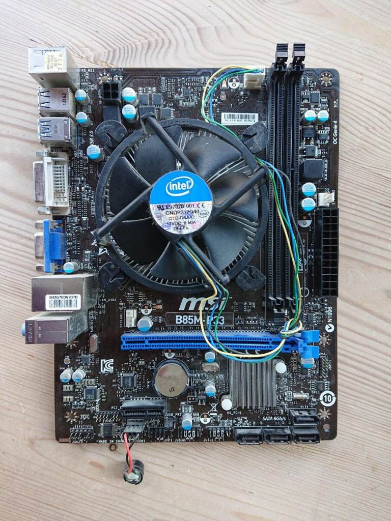 Intel i5-4440 + msi B85M-P33 (CPU+Motherboard combo)