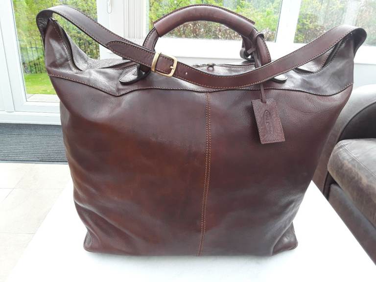 Maxwell Scott Lovely Brown Leather Shoulder Bag – Good Condition