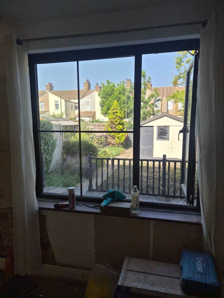 Large Brown Window - Good for Renovation Project