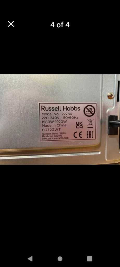 Russel Hobbs electric counter top oven and hobs 