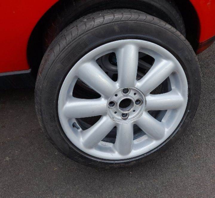 Mini alloy wheels 17" 8 spoke with tyres