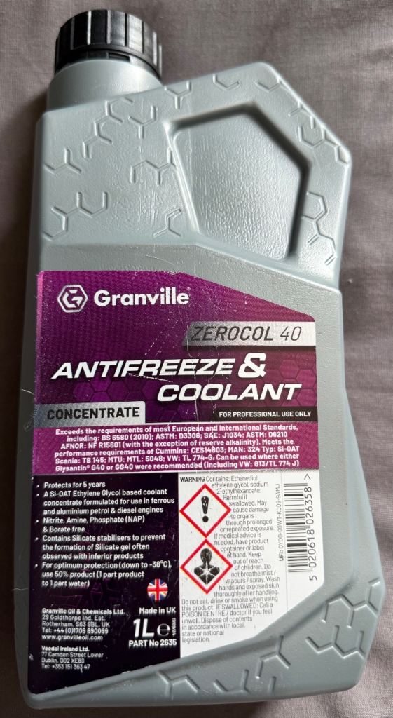 granville antifreeze coolant