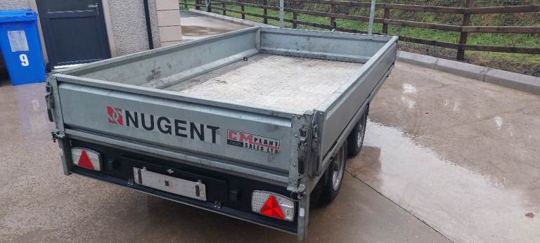Nugent F3117H flatbed trailer 10ft x 5ft7 2022 no vat 