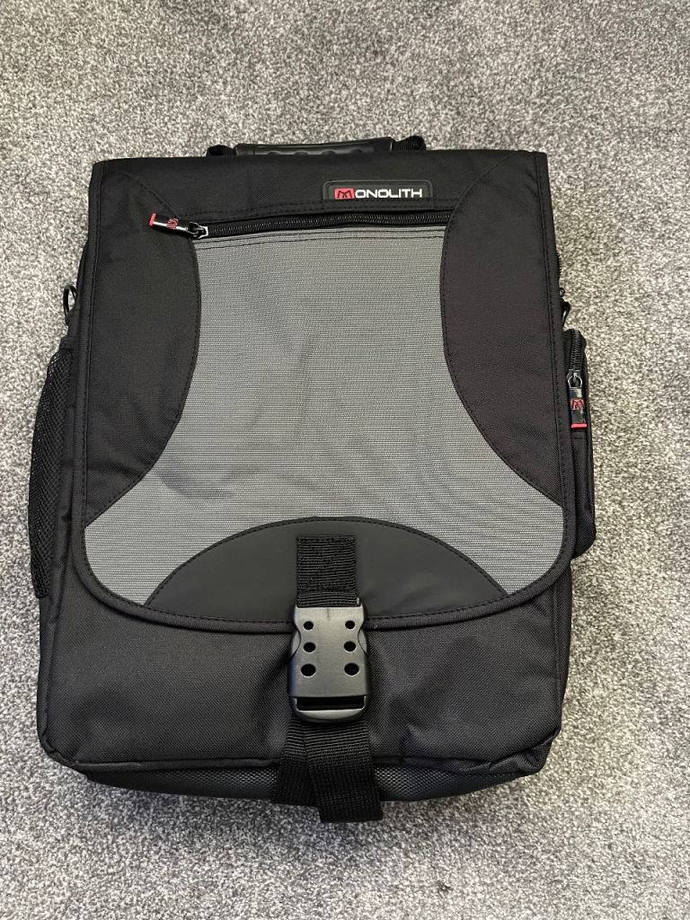 Laptop Bag Monolith Multifunction Nylon Black Grey Backpack - New and unused.