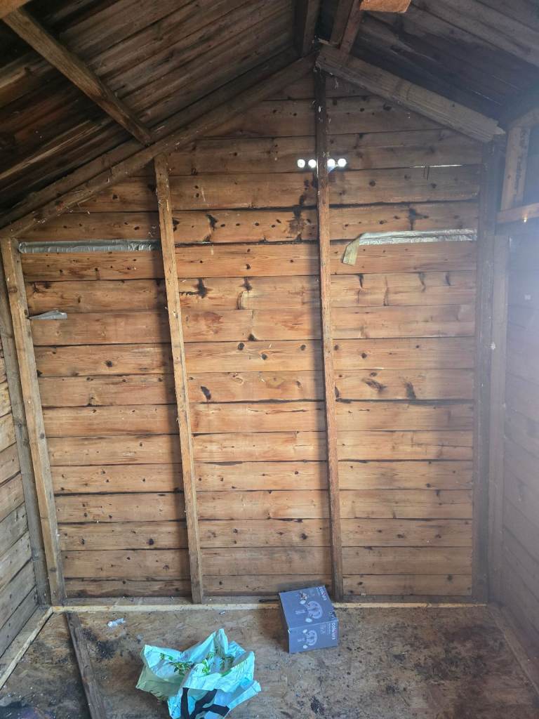 Garden shed for fire wood 