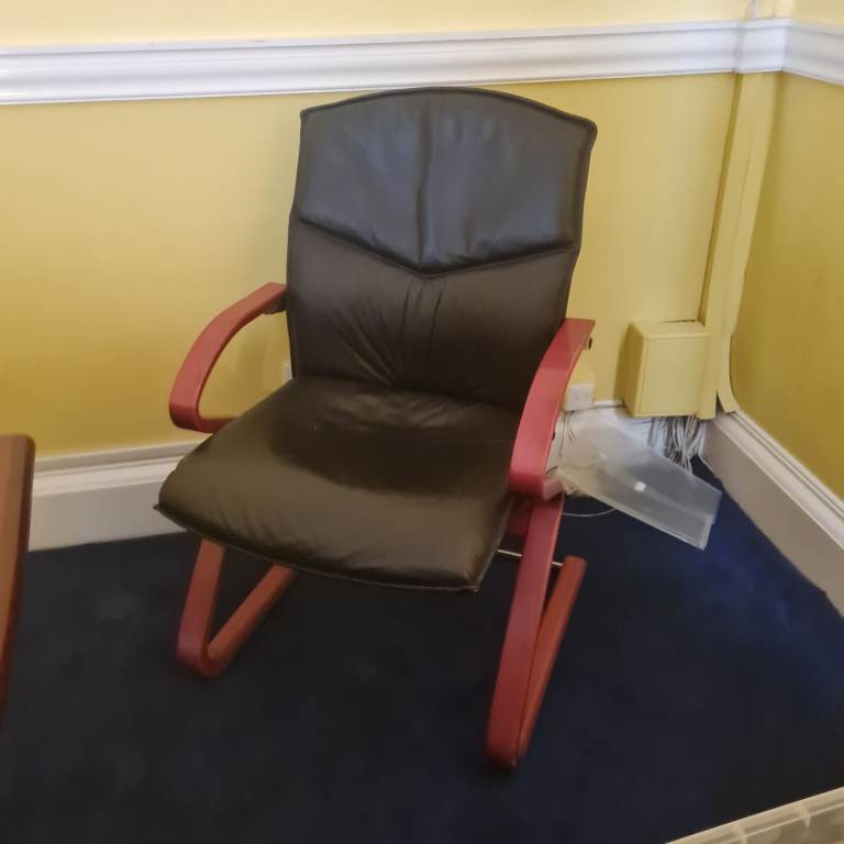 Solid wood executive board room set