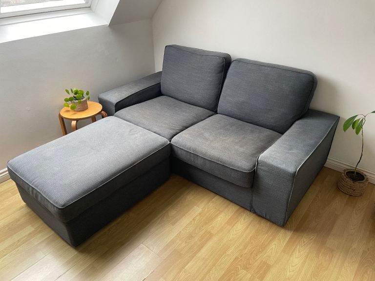 IKEA Kivik 2-seater & footstool with storage