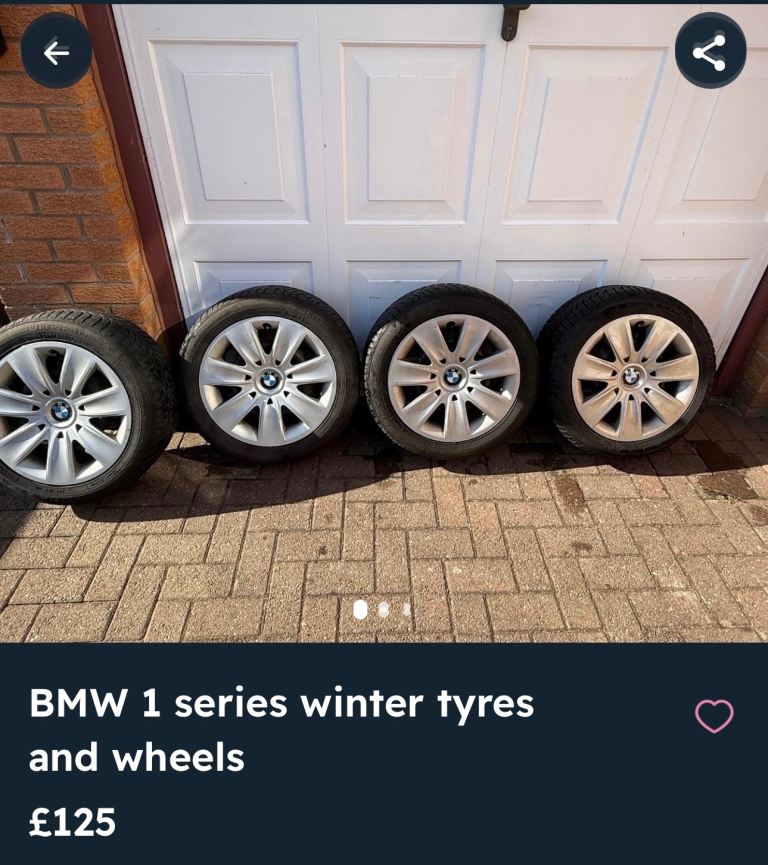 BMW 1 series winter tyres and wheels