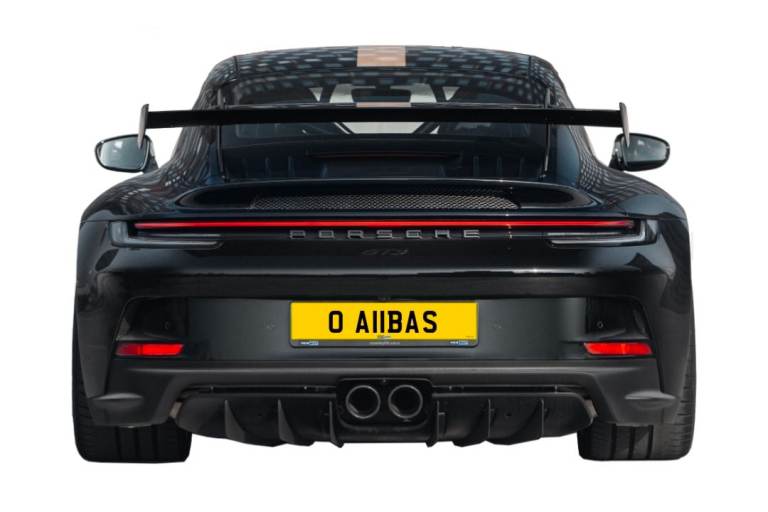 LEGAL NUMBER PLATE ON RETENTION -- ABBAS REG -- PRIVATE PLATE -- CAR -- 