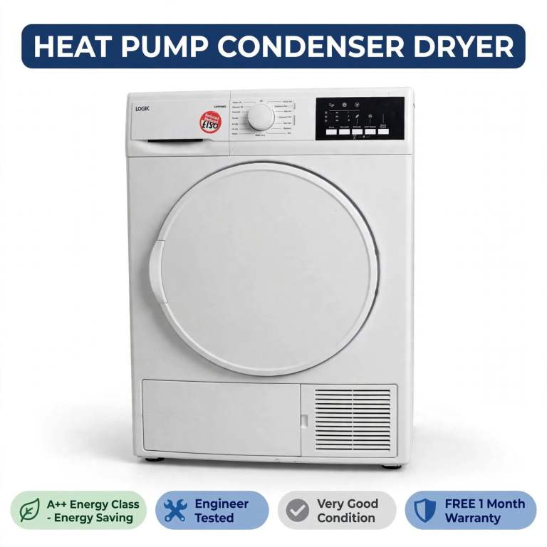 Heat Pump Condenser Tumble Dryer - A++ Energy Saving - Engineer Tested - Excellent Condition