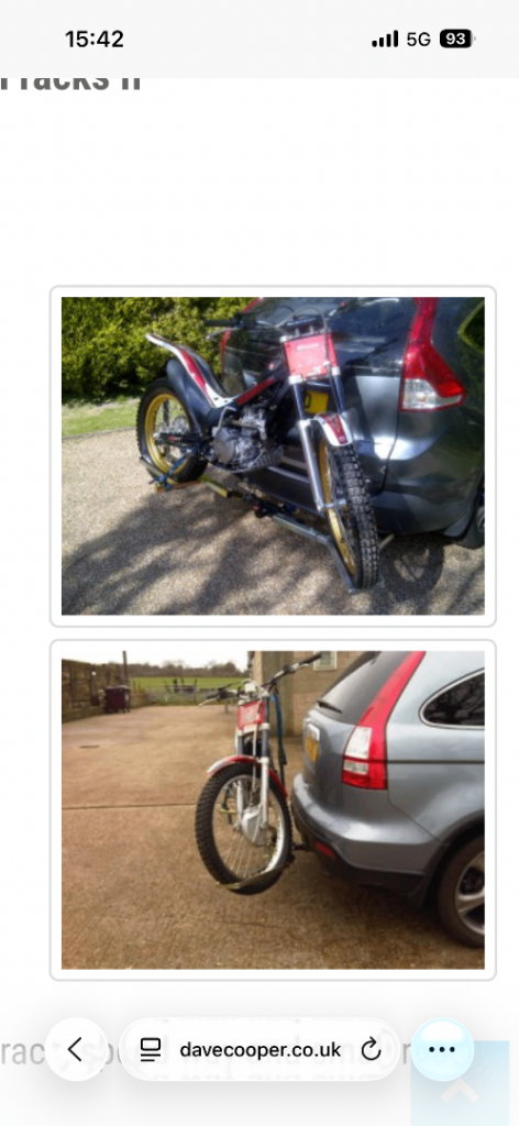 Dave cooper motorcycle rack 
