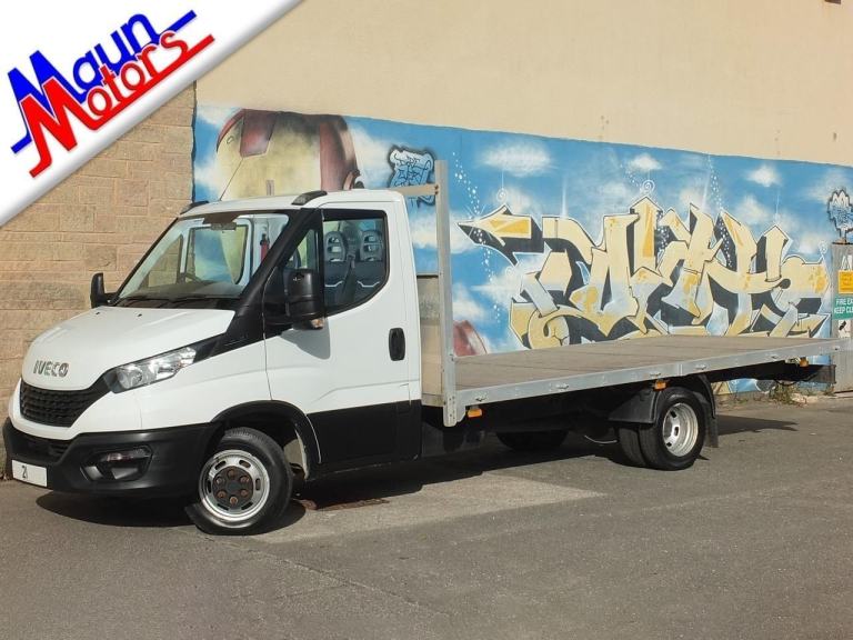 2021 Iveco Daily 35C14 DRW, 16.5 foot 5 metre XL FLATBED with AIR CON