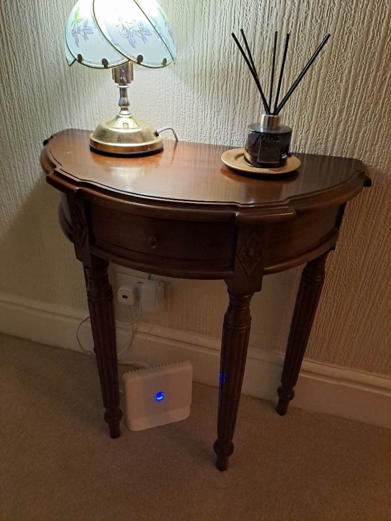 Hallway half moon table