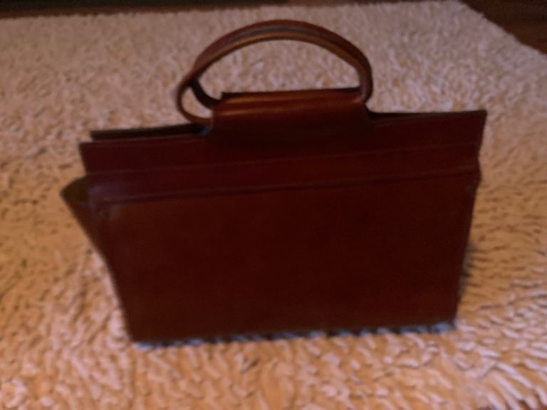 Vintage Leather Lap Top Bag Briefcase
