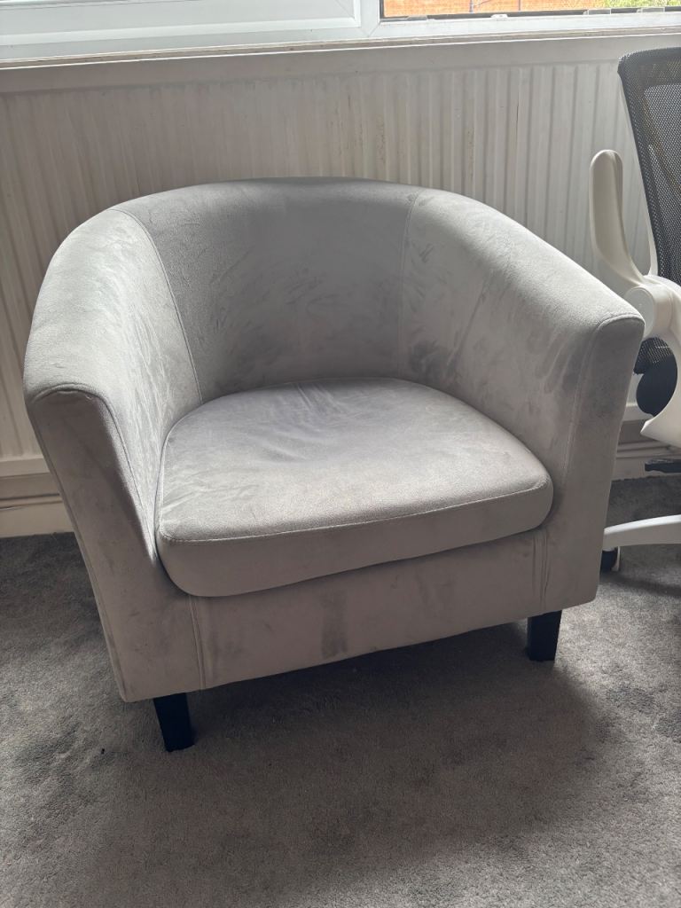 Grey armchair