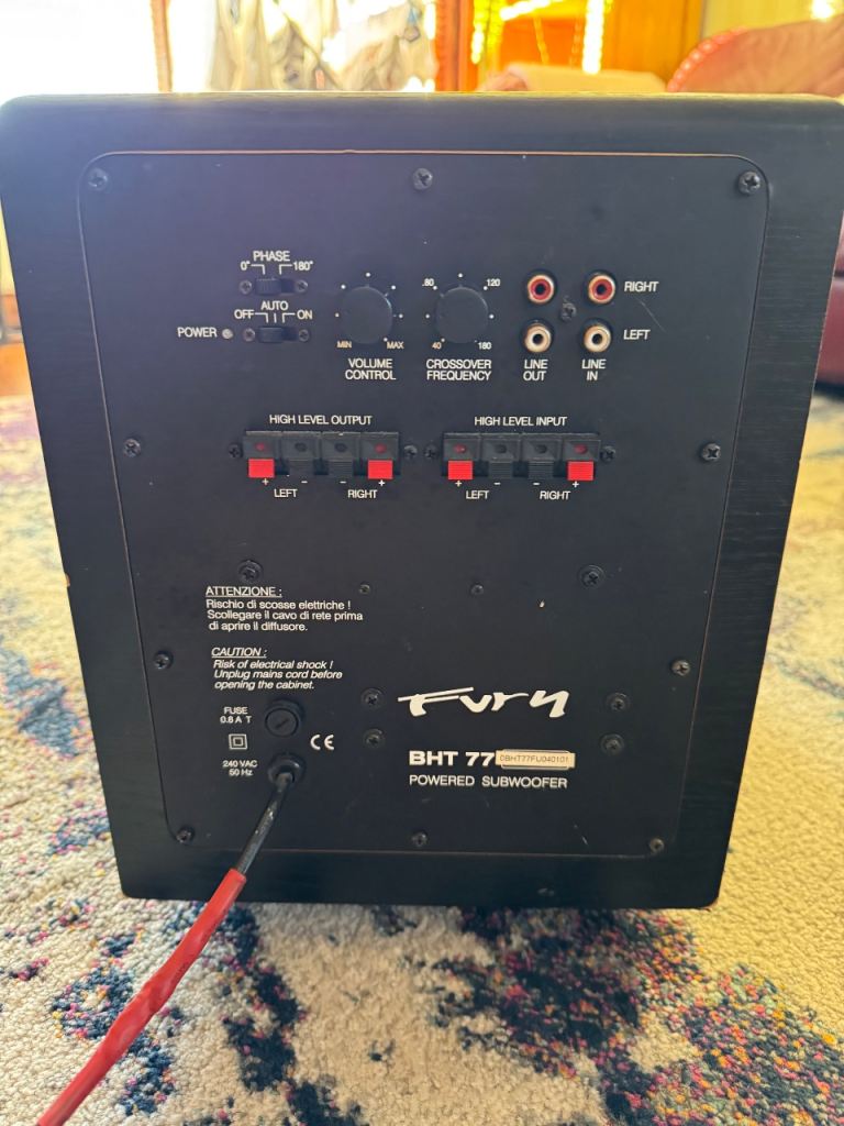 Fury BHT 77 Active Subwoofer 