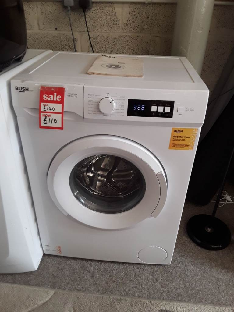 White Bush 7kg washing machine Copley Mill Low Cost Moves 2nd Hand Furniture STALYBRIDGE SK15 3DN