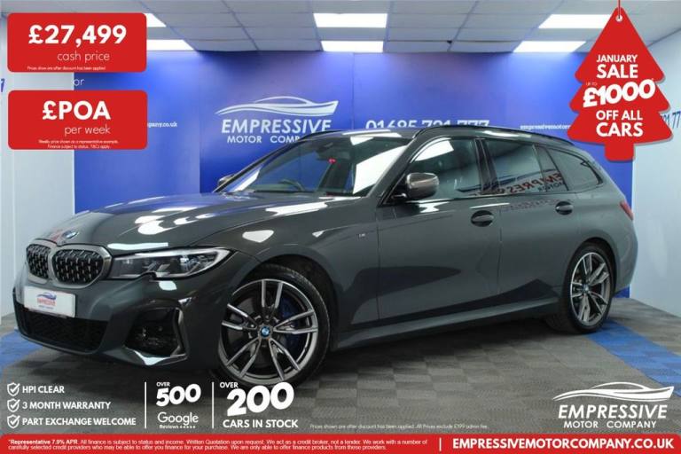 2020 69 BMW 3 SERIES 3.0 M340I TOURING 5DR PETROL AUTO XDRIVE EURO 6 (S/S) (374 