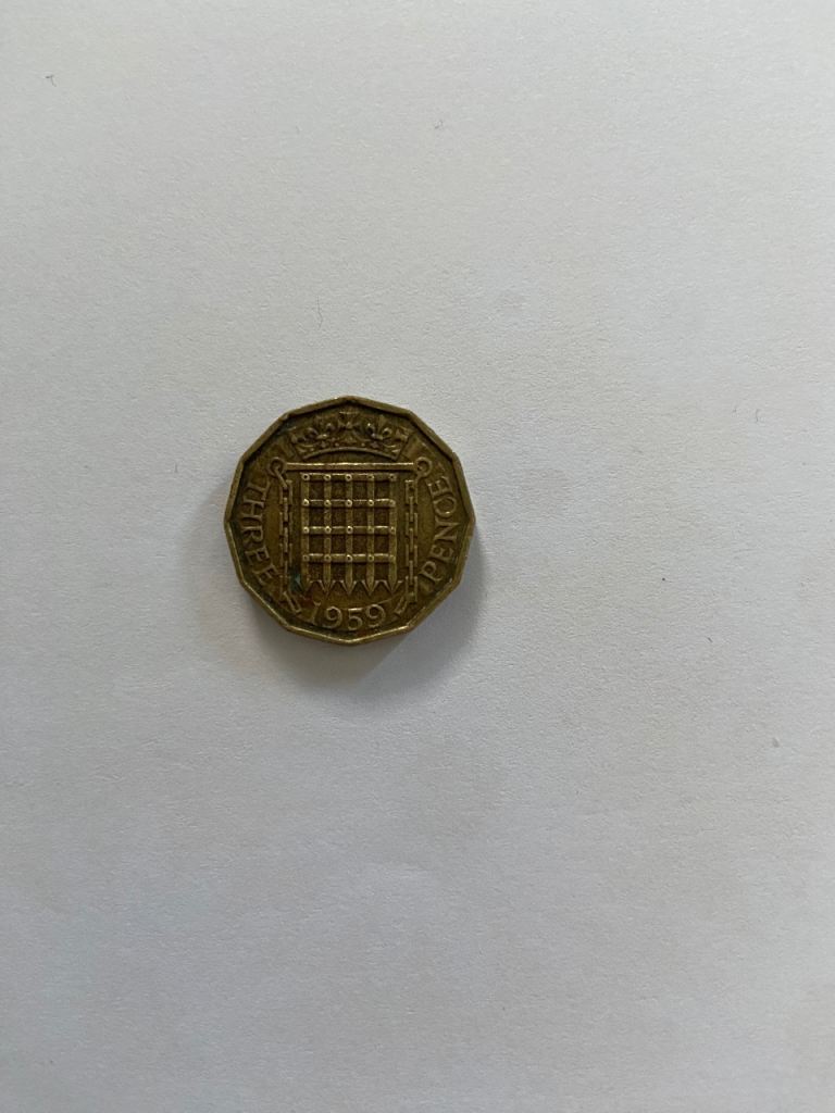 1959 three pence