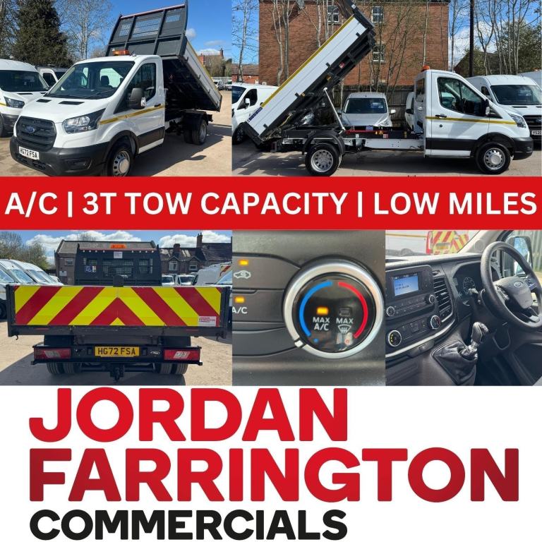 2022 72 Reg FORD TRANSIT ALLOY BODY RWD DRW SINGLE CAB TIPPER*AIR-CON**28K MILES