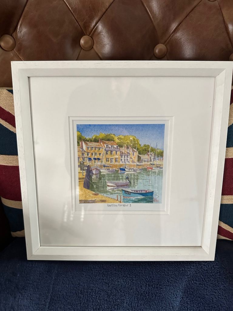 Pair Of Framed Prints Of Padstow Harbour 