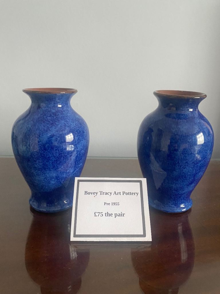 Pair of Bovey Tracy Art Pottery vases 