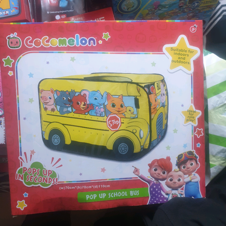 Pop up tidy bus playpens