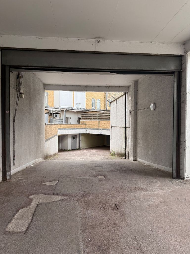 Private gated parking space available for small to medium sized car